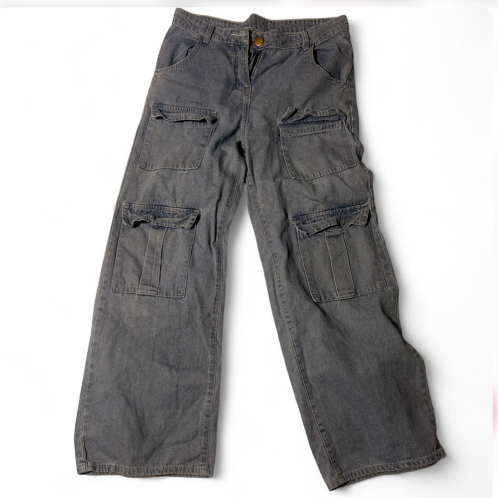 Women's Light Blue Wide Leg Jeans